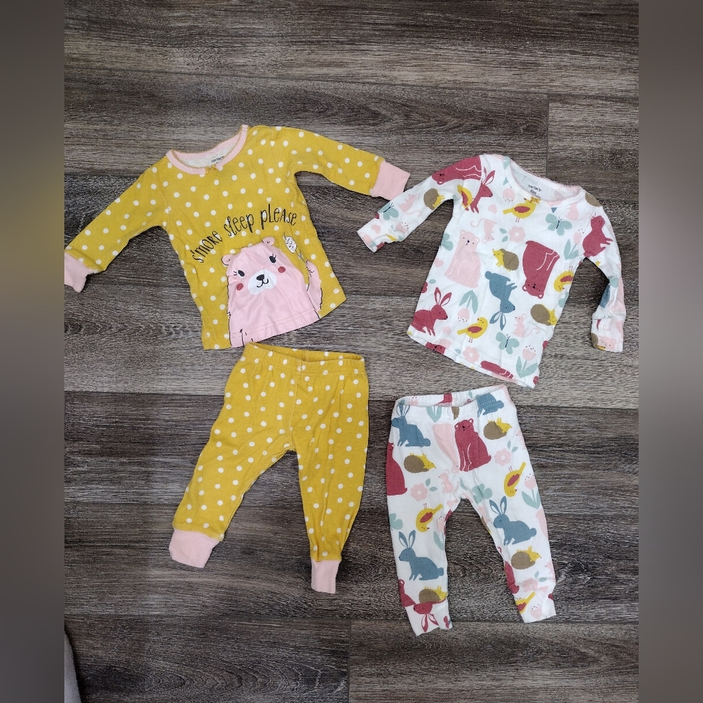Carter's Baby Girl Sleepwear Bundle Size 6M